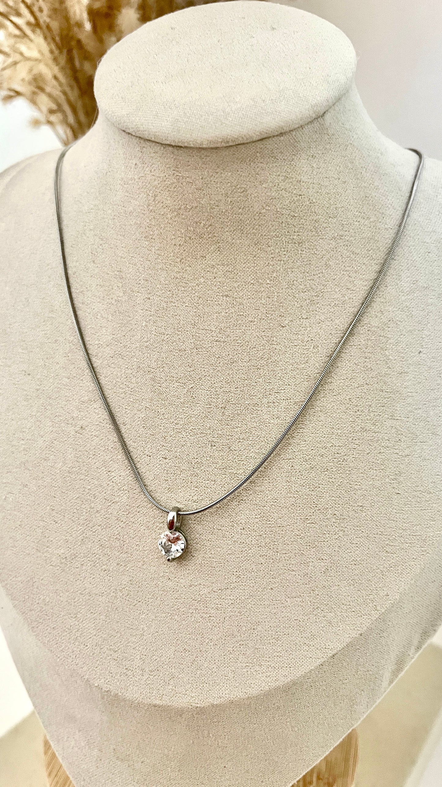 Round Diamond Necklace