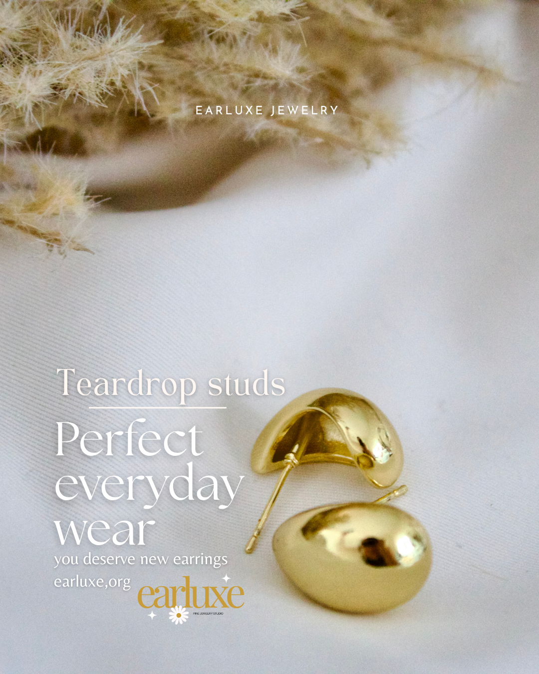 everyday teardrop studs