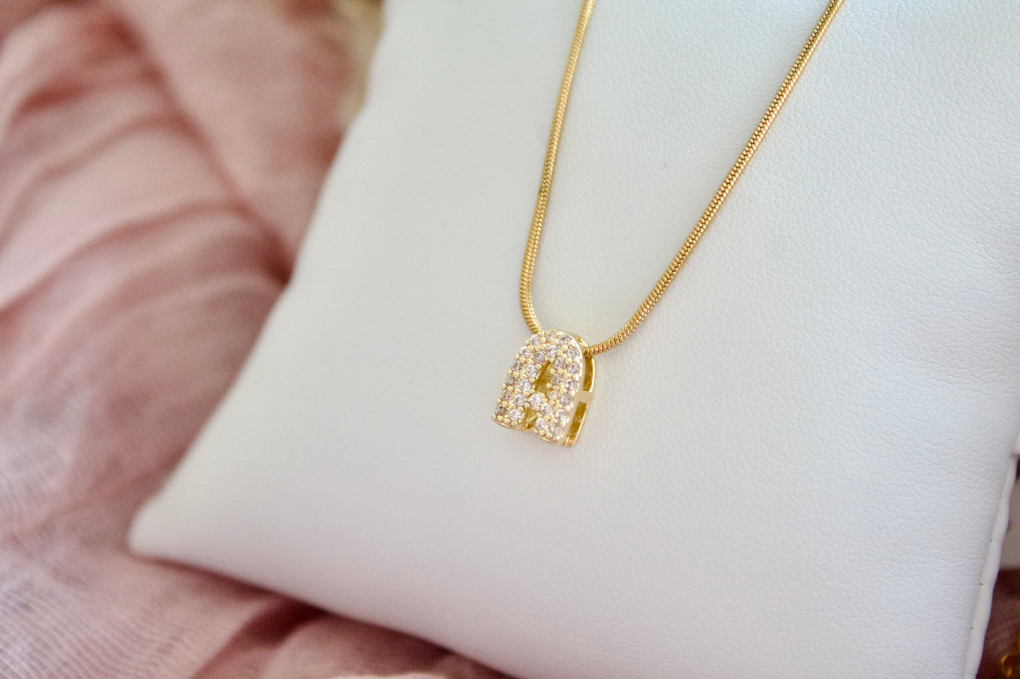 Initial "A" necklace