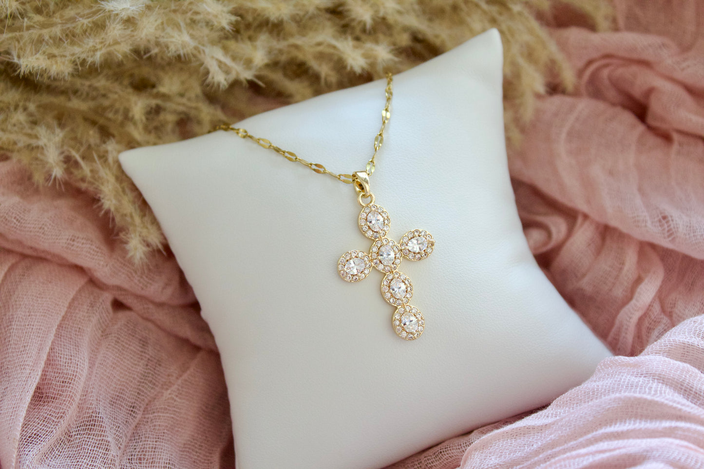 Stone Cross necklace