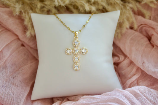 Stone Cross necklace