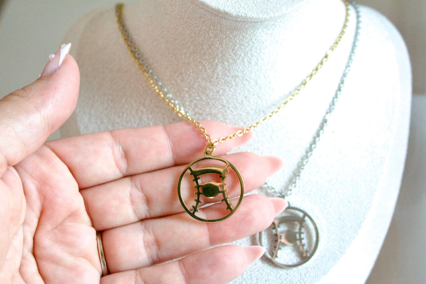 Baseball/softball charm necklace