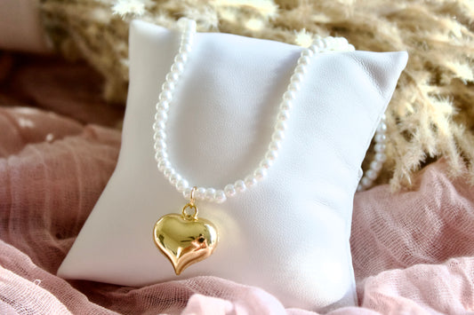 chunky heart pearl