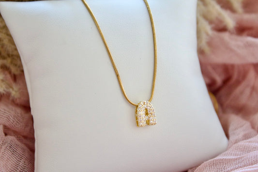 Initial "A" necklace