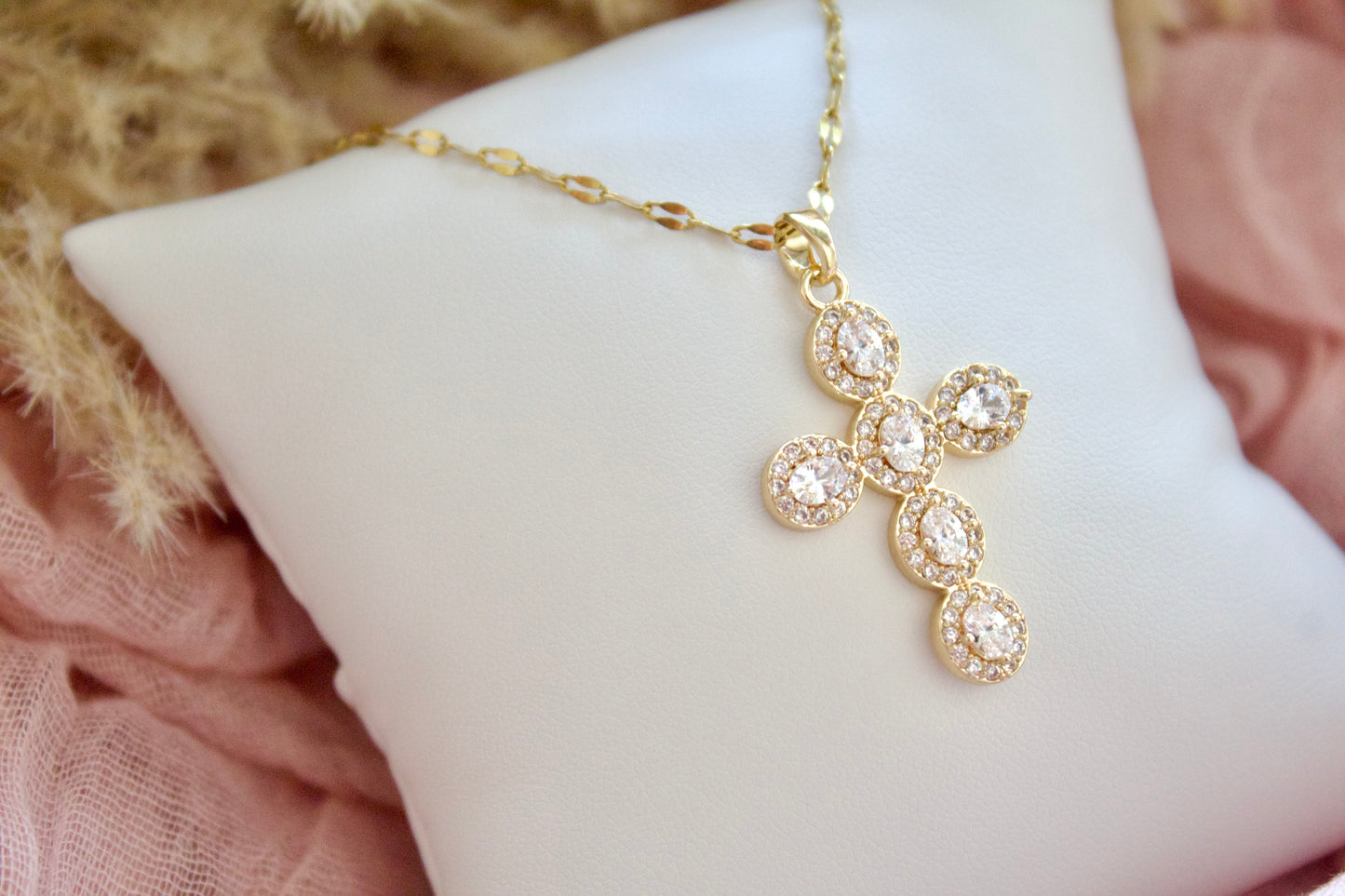 Stone Cross necklace