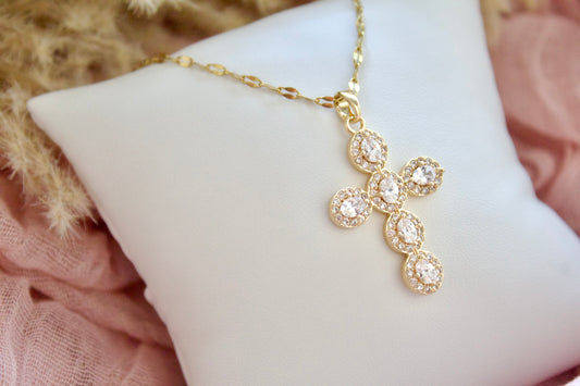 Stone Cross necklace