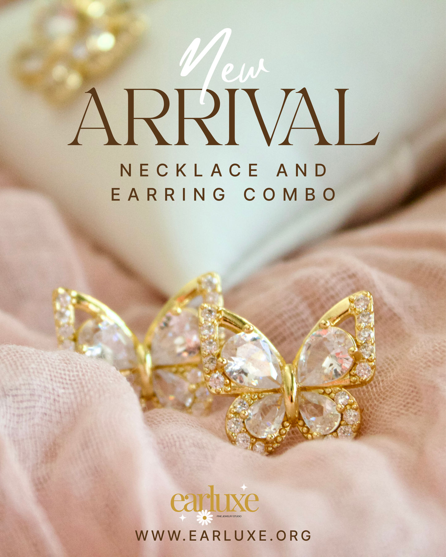 Butterfly earring/necklace